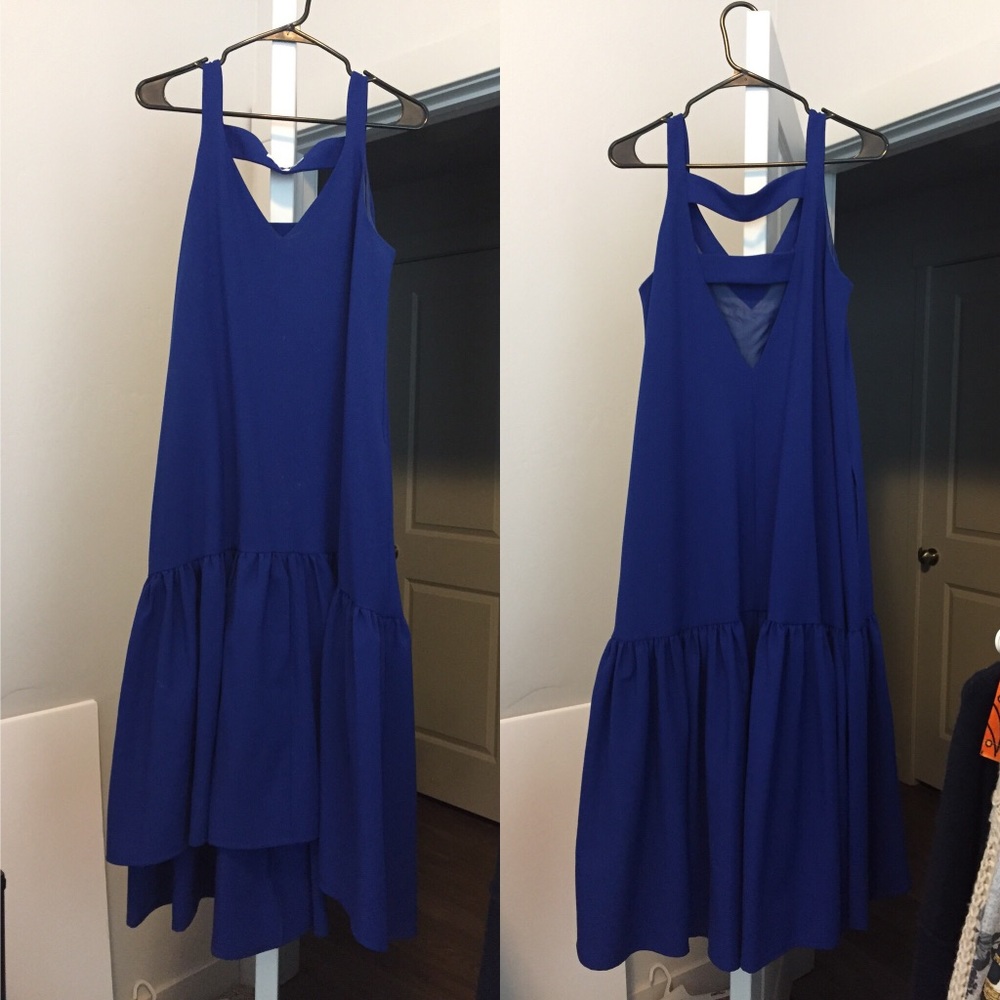 Blue Drop Waist Dress